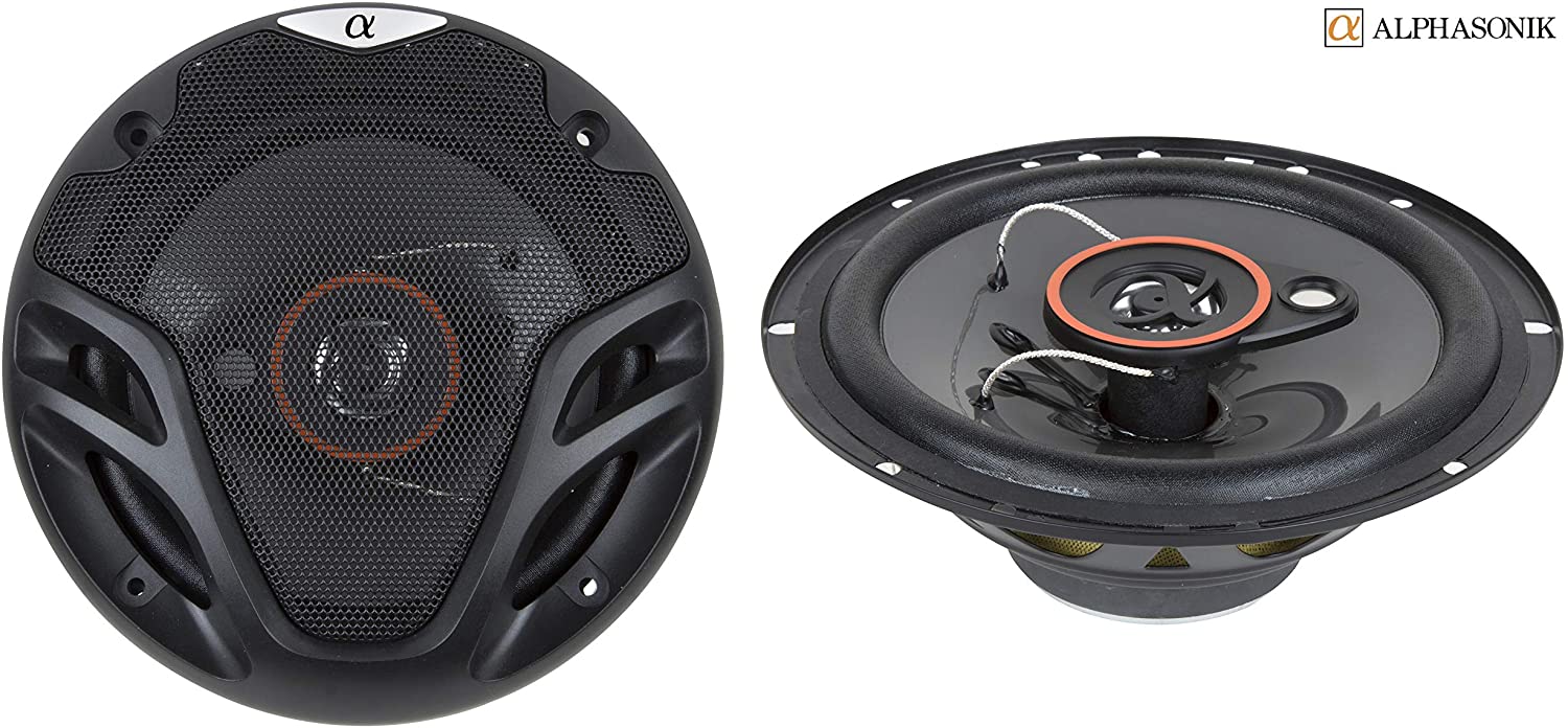 Pair Alphasonik AS26 Coaxial Speakers Best Car Speakers For The Money