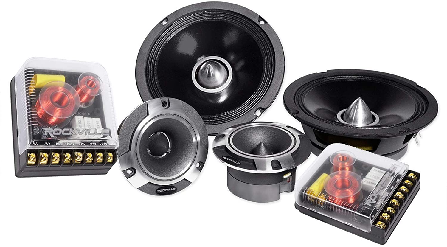 Rockville X6.5C Competition Component Speakers Best 6.5 Component Speakers Under $200