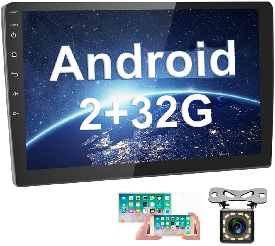 [2G+32G] Upgrade Hikity Double Din Android Car Stereo 10.1 Inch
