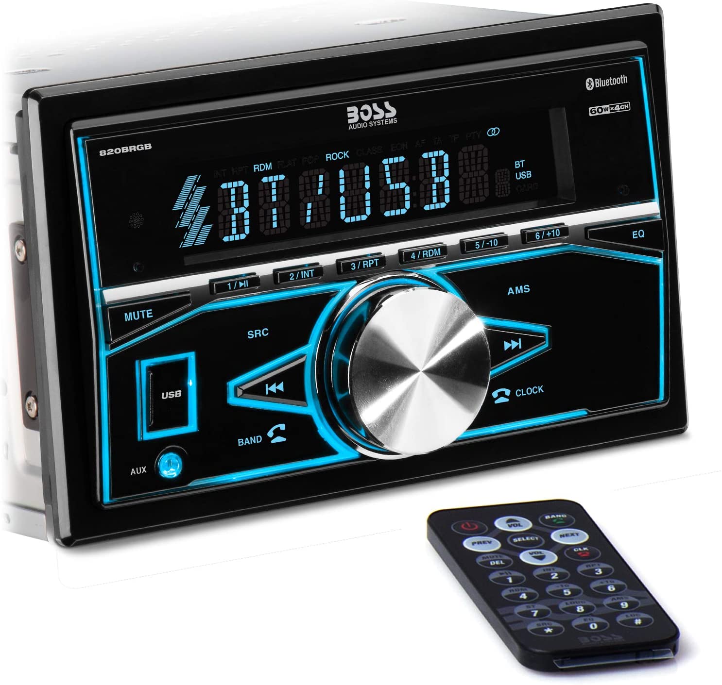 BOSS 820BRGB Audio Systems Car Stereo  Best Double Din With Backup Camera 